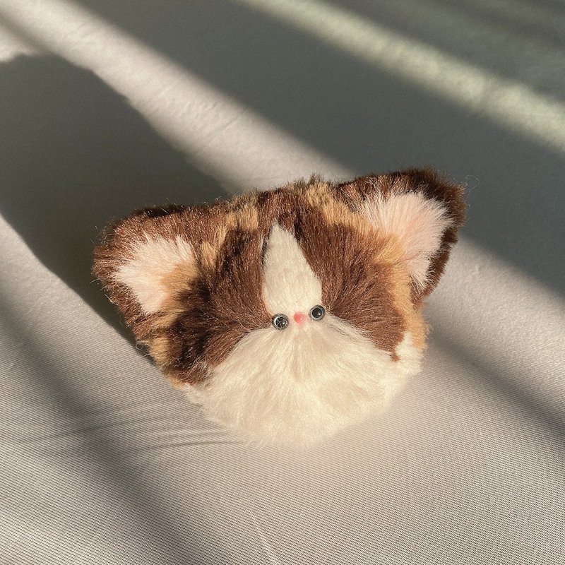 Brown Ragdoll Cat keyring - Keychains - Other Materials Brown