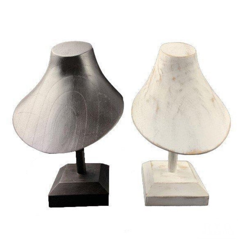 トルソー 木製 1本脚型 - 収納用品 - 木製 ブラウン