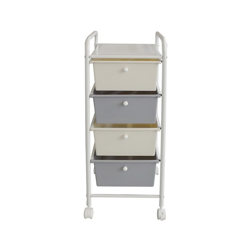 Welfare goods Nordic style four drawer car - Storage - Other Metals White