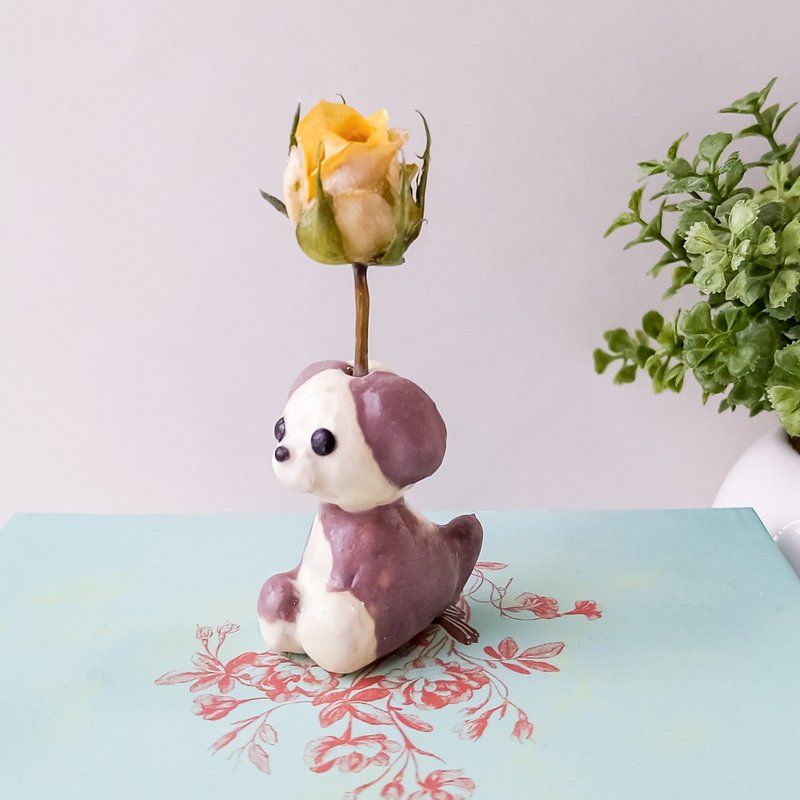 My dog Maru and the never-fading flowers - Dried Flowers & Bouquets - Clay Yellow