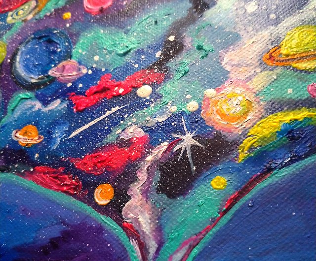 space galaxy painting