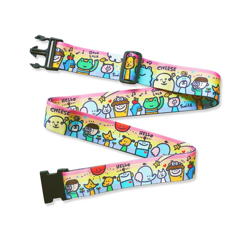 | Christmas gifts | Luggage straps_Rainbow extra long version 225 cm - กระเป๋าเดินทาง/ผ้าคลุม - พลาสติก หลากหลายสี