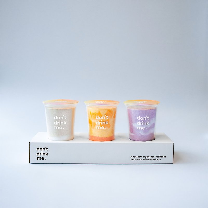 Don't Drink Me - Taiwanese drink themed bath bomb pack (3 pieces) - Body Wash - Other Materials Khaki