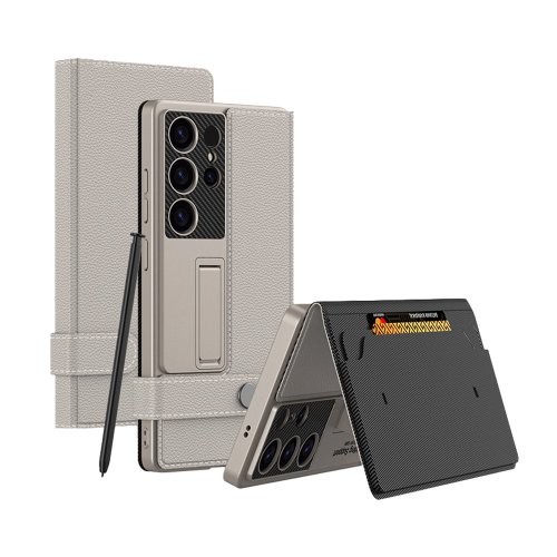 VOYAGE-CASE SHOP CASE SHOP Samsung S25/S25+/S25 Ultra 支架站立側掀皮套-鈦灰