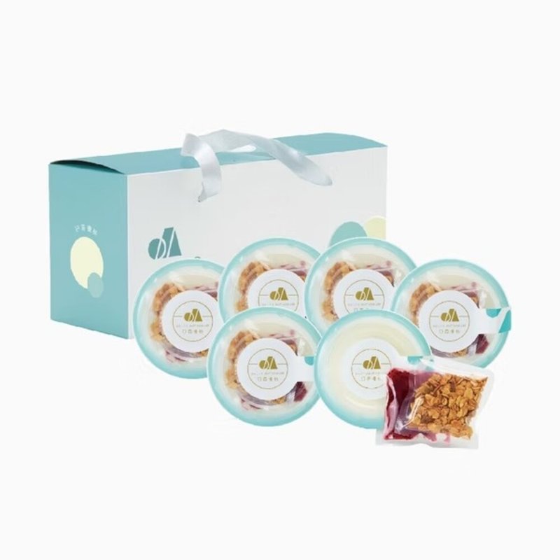 Oatmeal jam yogurt six-pack gift box - โยเกิร์ต - อาหารสด 