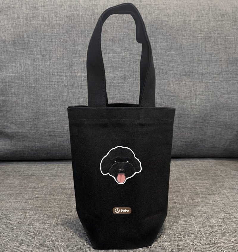 Black Series - the bulk of the black VIP - cotton Linen in Taiwan - Wen Chong Shiba Inu - bag - environmental protection - fly Planet - กระเป๋าถือ - ผ้าฝ้าย/ผ้าลินิน ขาว