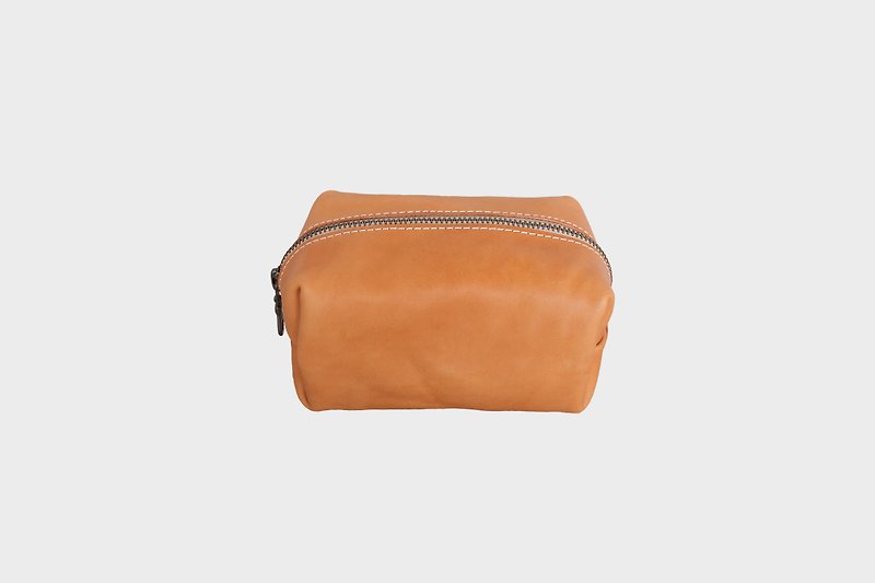 Hsu & Daughter Tofu Bag [HDB3016] - Toiletry Bags & Pouches - Genuine Leather 