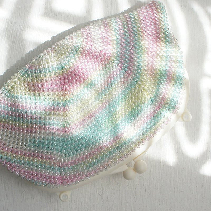Ba-ba handmade Beads crochet petit-bag No.1242 - Clutch Bags - Other Materials Multicolor