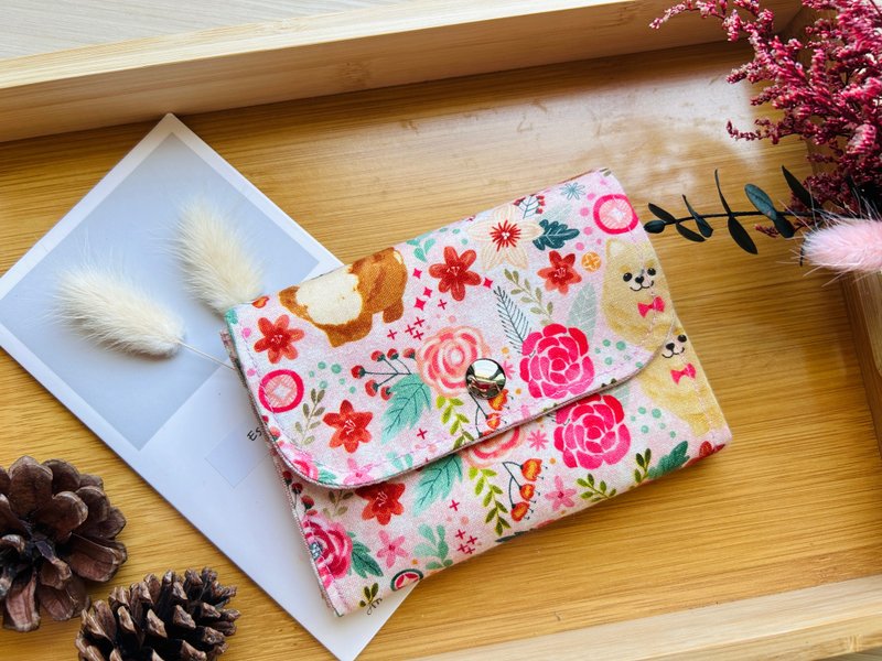 Hanbu three-layer card holder coin purse short clip - Wallets - Cotton & Hemp 