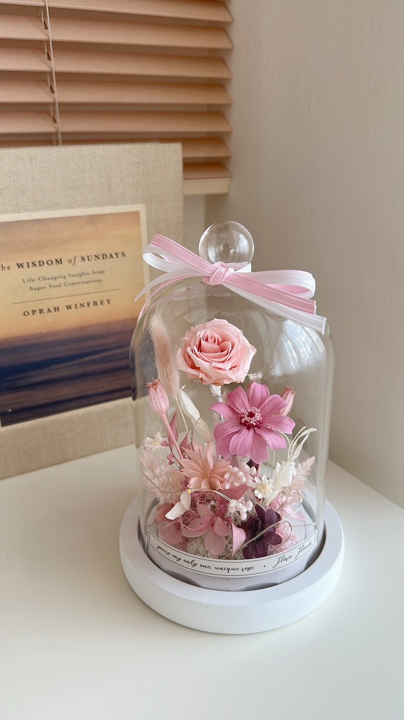 Flora Flower Preserved Flower Night Light-Berry - ช่อดอกไม้แห้ง - พืช/ดอกไม้ สึชมพู