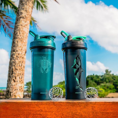 Blender Bottle x Owala 官方授權旗艦店 BlenderBottle【Classic V2系列】防漏搖搖杯28oz-海洋限定特別款