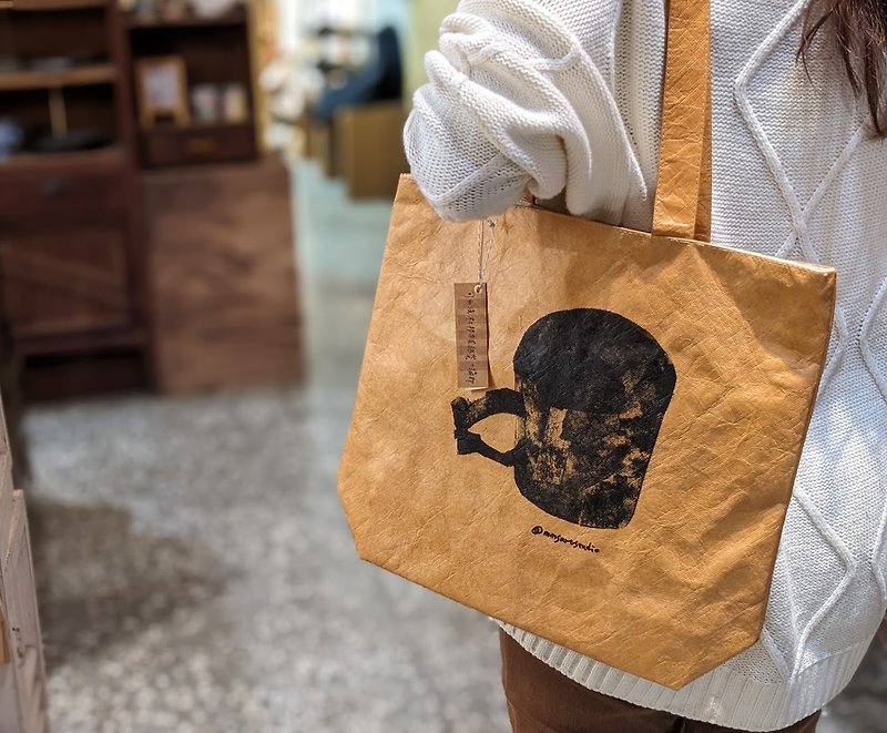 Inky silk print backpack - Messenger Bags & Sling Bags - Waterproof Material Brown