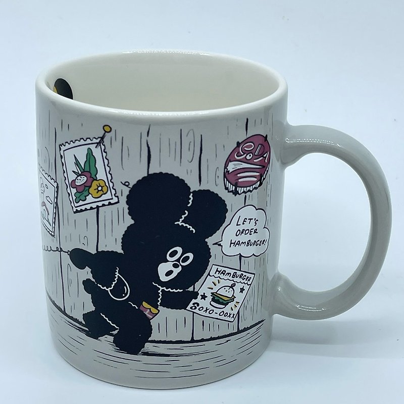 Limited quantity TOUKI Hima Katamari Hima Taro Collaboration Mug Gray GL - Mugs - Pottery 