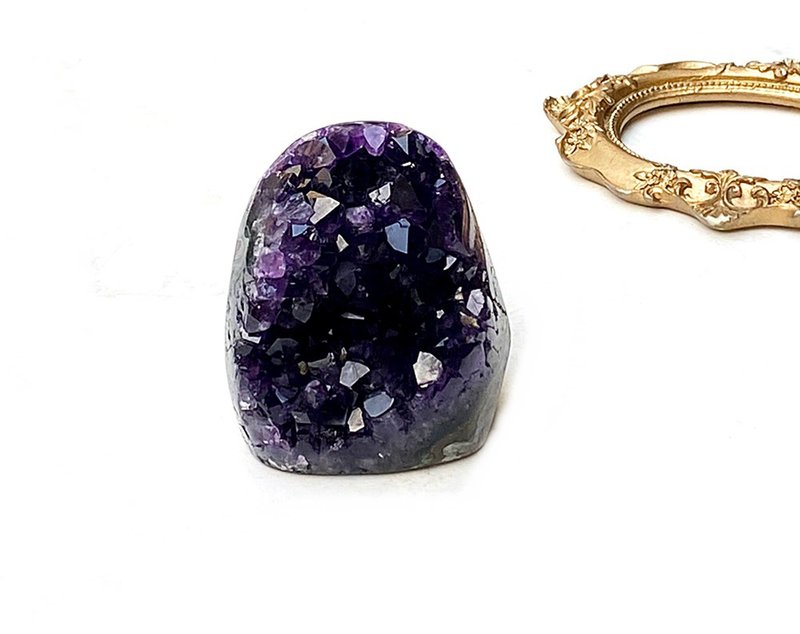 頂級帝王紫小紫晶鎮 紫晶簇 紫水晶  辦公室 礦石 風水 淨化 招財 - 擺飾/家飾品 - 水晶 紫色