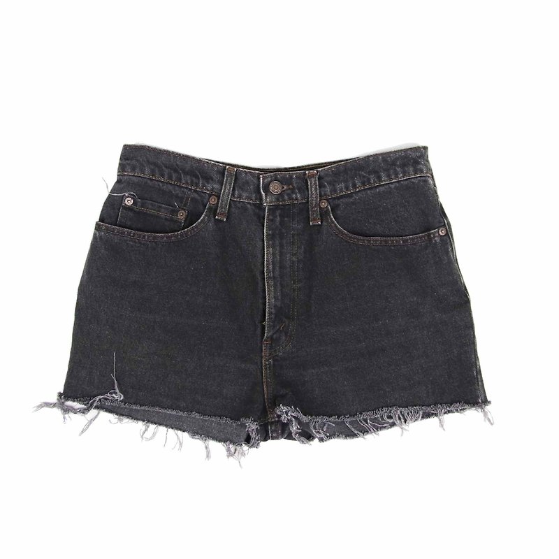 Tsubasa.Y Vintage House Black Levis007, Denim Shorts Denim Shorts - กางเกงขายาว - วัสดุอื่นๆ 