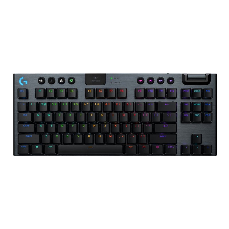 G915 X LIGHTSPEED TKL Wireless RGB Mechanical Gaming Keyboard (2 Colors/3 Axis) - อุปกรณ์เสริมคอมพิวเตอร์ - โลหะ สีดำ