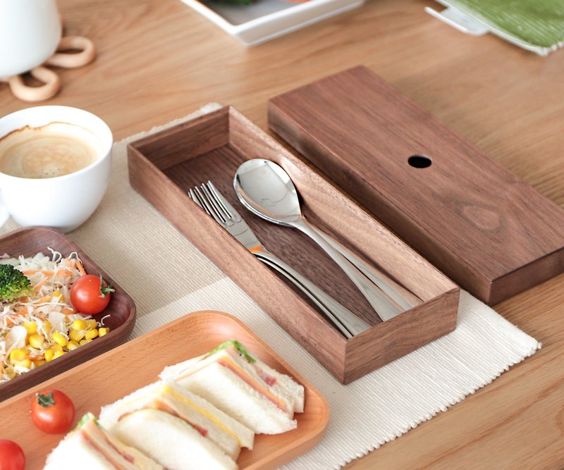 Asahikawa Craft Art Craft BAU Studio Cutlery Case - Cutlery & Flatware - Wood 