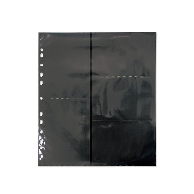 Chuyu 6K11 hole 4x6 inner page/photobook inner page/supplementary inner page (black) - Photo Albums & Books - Paper Black