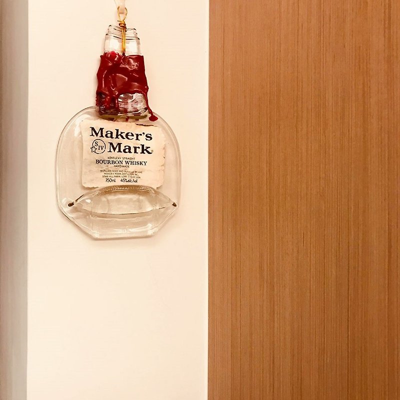 Makers Mark Mega Bourbon Whiskey Pendant Ornament - Charms - Glass 