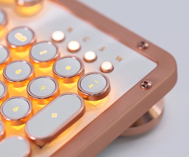 AZIO Retro Classic Posh ※USB/Bluetooth対応 Azio Retro Compact Keyboard (Posh) - Bluetooth Wireless/USB Wired