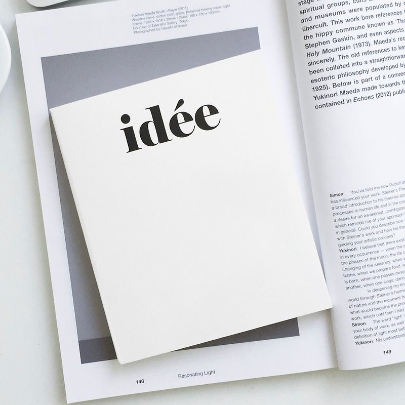 Seeso良いアイデアの空白のノート - 純粋な白、SSO33620 - ノート・手帳 - 紙 ホワイト
