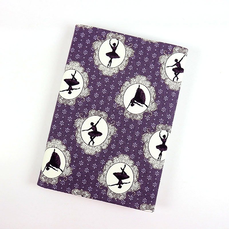布書套 布書衣 媽媽手冊 -芭蕾舞女孩(紫) - 筆記本/手帳 - 紙 紫色