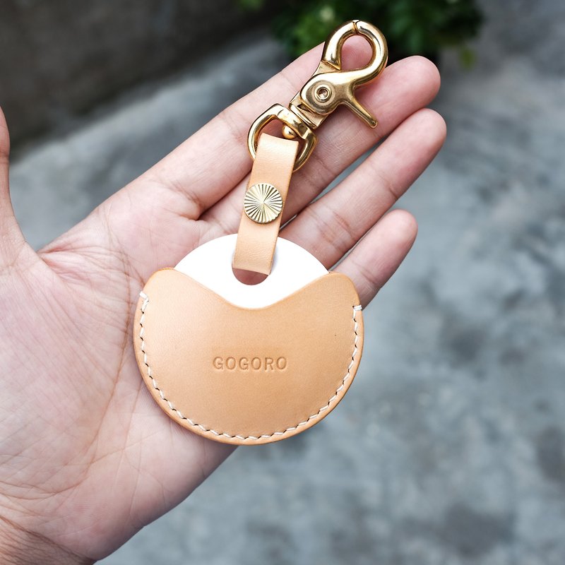 【吉.co】義大利 植鞣 原色buttero  gogoro GOGORO 鑰匙圈 鑰匙皮套 可印英文名字與數字 - 鑰匙圈/鑰匙包 - 真皮 