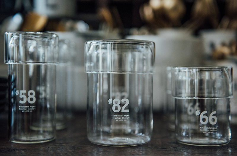 D&L口徑數字玻璃瓶(直徑82) - 裝飾/擺設  - 玻璃 透明