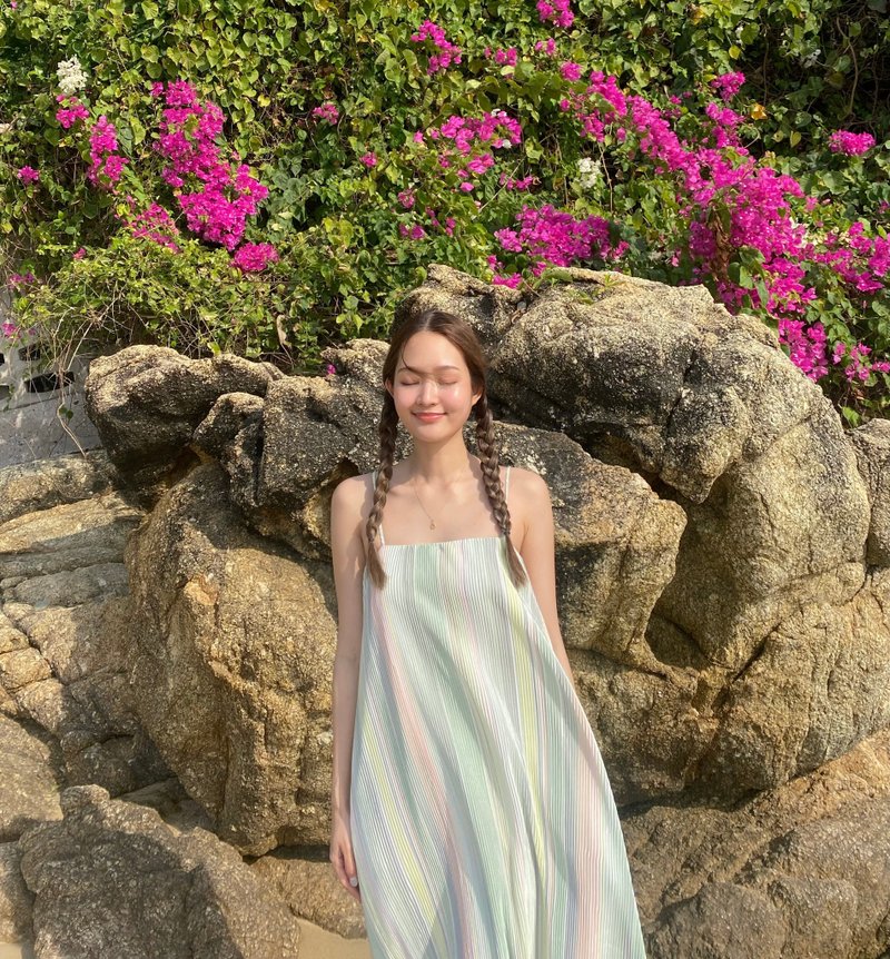 Spring/Summer 2023 Dress - Cotton Candy - One Piece Dresses - Cotton & Hemp Green