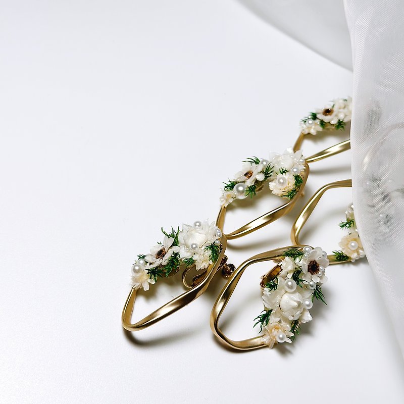 艸韵• Rhyme handmade earrings - ต่างหู - พืช/ดอกไม้ 
