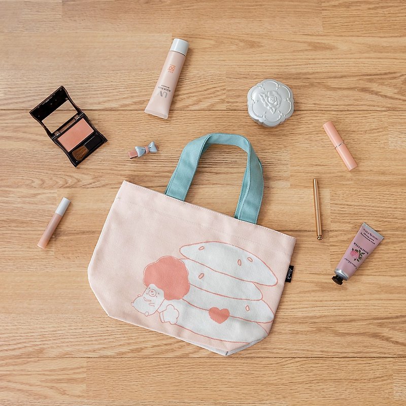 Magic dessert bag (small bag of biscuit sofa chair) - Handbags & Totes - Cotton & Hemp Pink