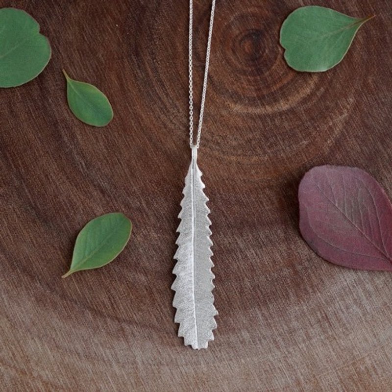 Banksia leaf necklace [P096SV] - 項鍊 - 其他金屬 
