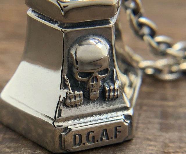 スカル バイク ベル キーホルダー/シルバー925/シルバーアクセサリー