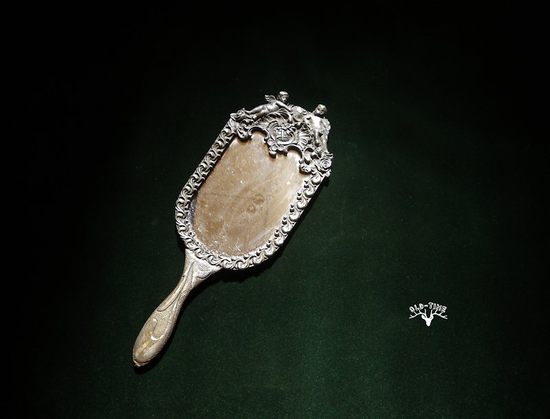 【OLD-TIME】 Early European angel hand mirror - Items for Display - Other Materials Multicolor