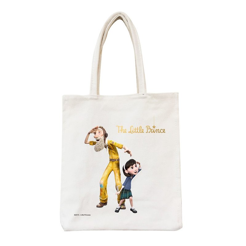 Little Prince Movie Edition License - Picnic Bag [to Adventure], CA2AD01 - กระเป๋าถือ - ผ้าฝ้าย/ผ้าลินิน สีแดง