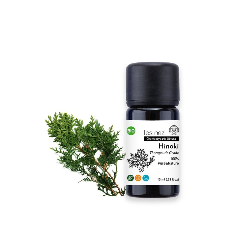 【Les nez 香鼻子】天然單方檜木純精油 10ML - 香氛/精油/擴香 - 精油 黑色