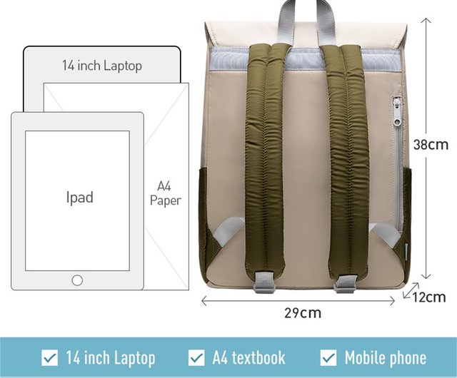 MAH Recyclable marine recycled materials schoolbag style backpack