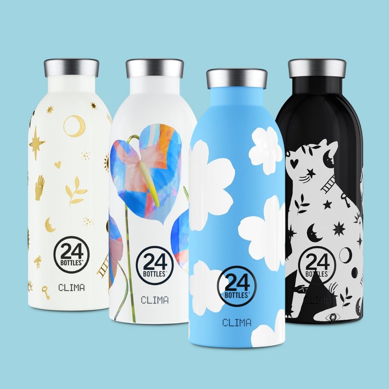 Italian 24Bottles Stainless Steel double-layer thermos bottle 500ml - Daydream Series / 4 models in total - กระบอกน้ำร้อน - สแตนเลส หลากหลายสี