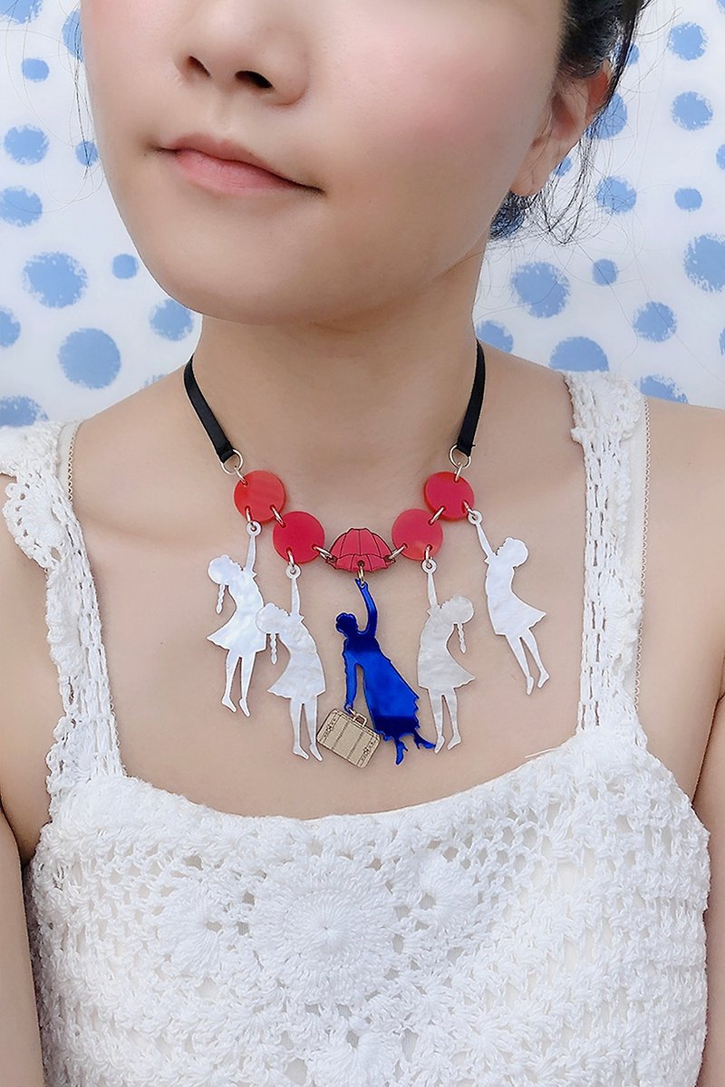 Mary Poppins Necklace - Chokers - Acrylic Blue