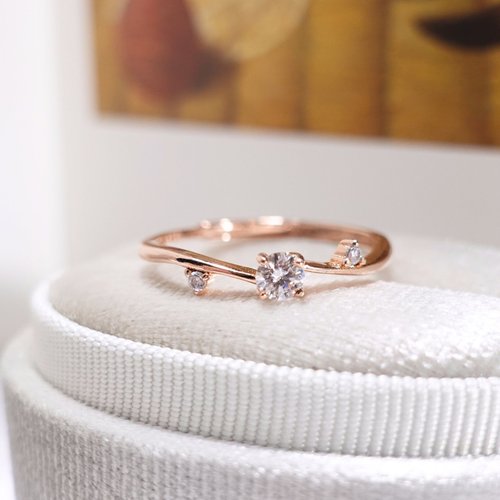 ローズゴールド リング指輪 Daniel Wellington 指輪 リング CRYSTAL LINK RING レディース
