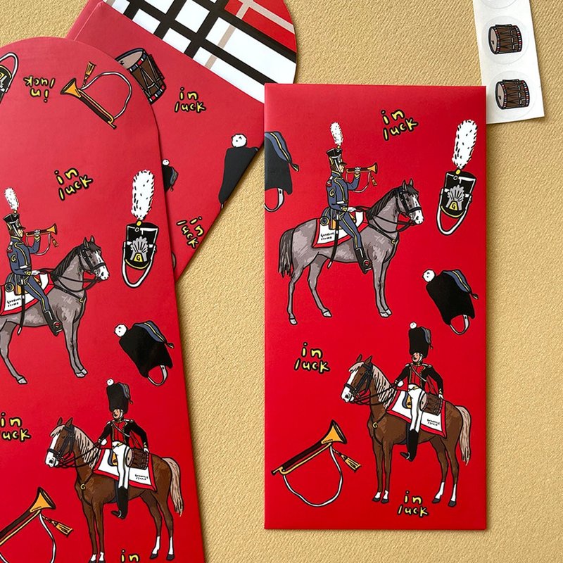 馬上in luck騎兵紅包袋利是封 3入組 附封口小貼紙 - 紅包袋/春聯 - 紙 