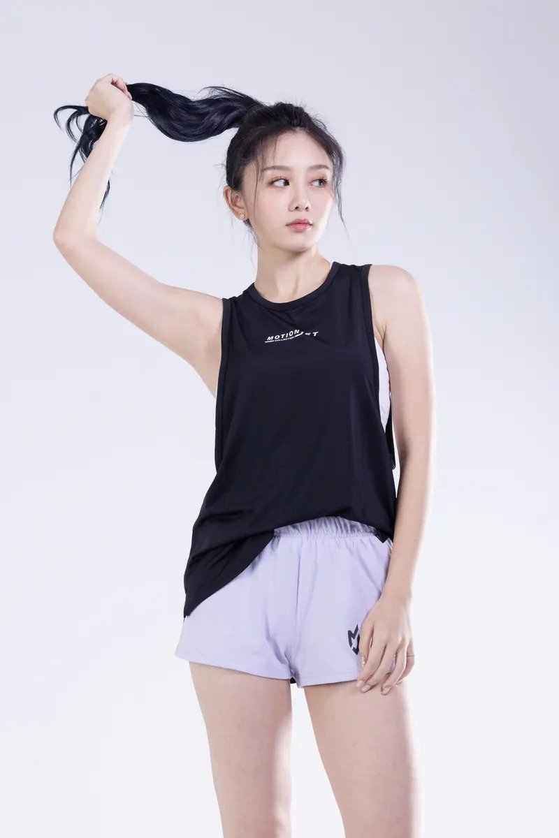 MJ Super Elastic Antibacterial Sports Vest Black S-3XL - ชุดกีฬาผู้ชาย - วัสดุอื่นๆ 