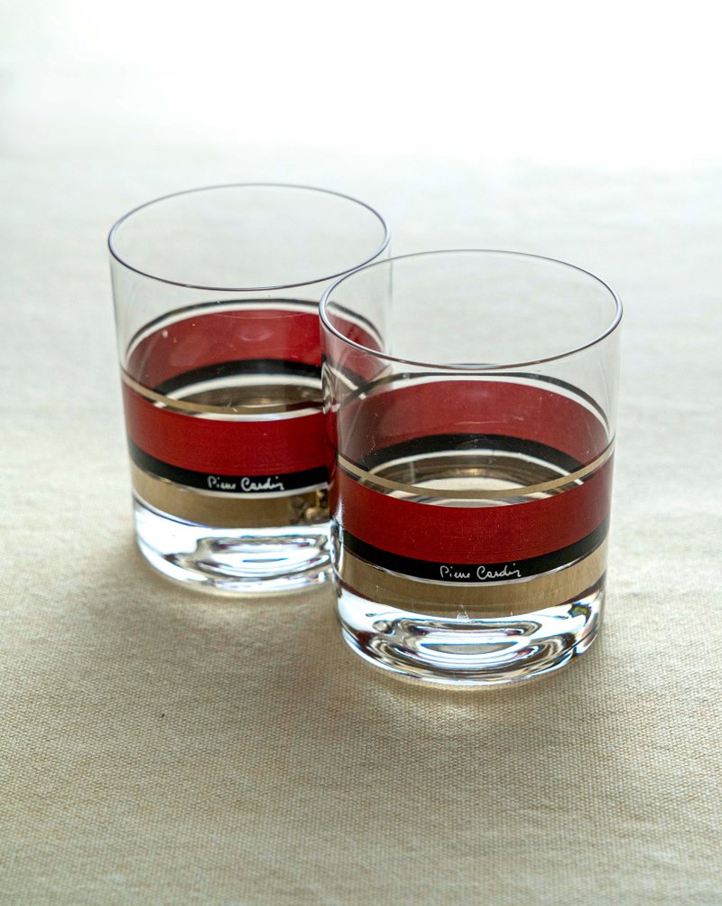 日本製 PIERRE CARDIN威士忌酒杯 一組2入 全新未使用 台灣免運 - 玻璃杯 - 玻璃 透明