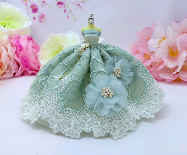 レモン ハンドメイド ジュエリー レイク グリーン 糸 フラワー レース