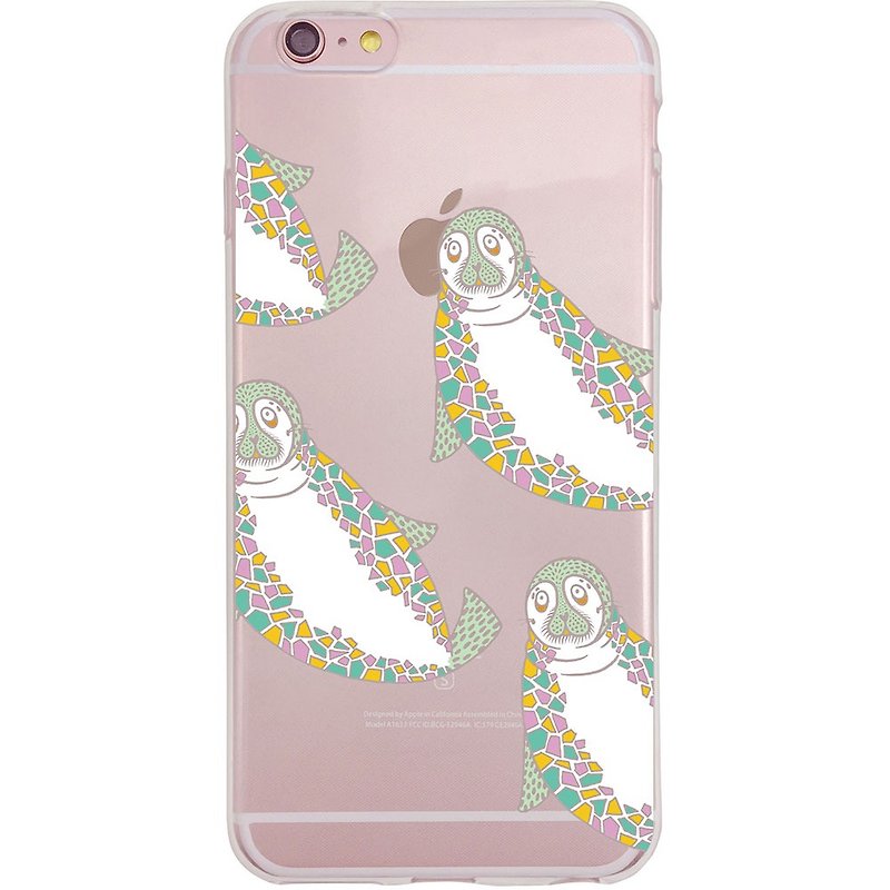 New Year Series - baby seals [] - Meng as -TPU phone case "iPhone / ASUS / Samsung / HTC / LG / Sony / millet / OPPO" - Phone Cases - Silicone White