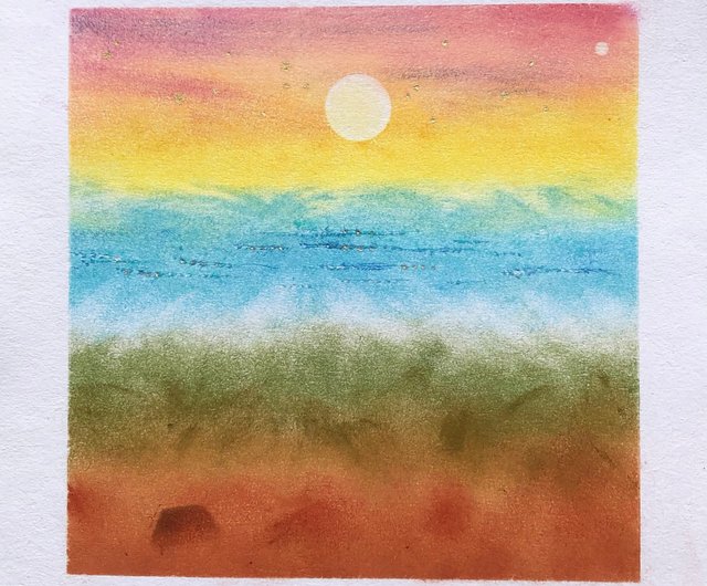 絵画　水彩画　パステル画　※フレーム含む 真作】 鈴木達夫 T. Suzuki 水彩画 風景画 木製フレーム - メルカリ