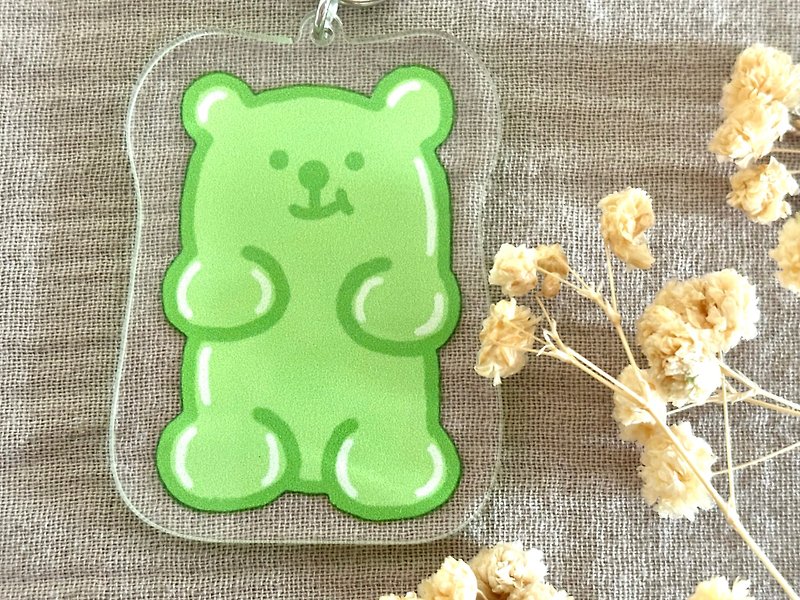 Mint Green Gummy Bear Acrylic Keychain - ที่ห้อยกุญแจ - อะคริลิค 