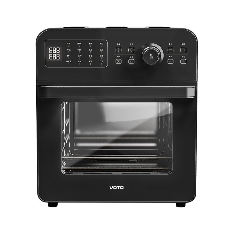 VOTO Korea's No.1 Air Fryer Oven 14L/Piano Black 5pcs - Kitchen Appliances - Other Metals Black