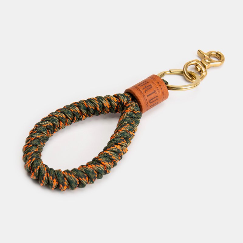 GOURTURE - Paracord Braided Keychain [Thunder and Lightning] - Keychains - Nylon Green