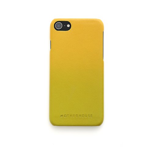 MOTHERHOUSE Irodori 季節色彩皮革手機殼-萌黃 iPhone 7、8、SE